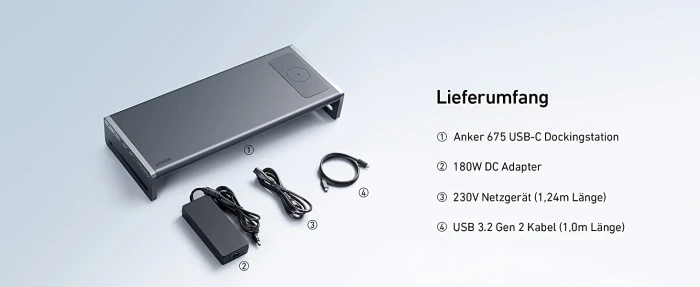 Anker 675 USB-C Docking Station (EU), USB-C 3.1 [Buchse]