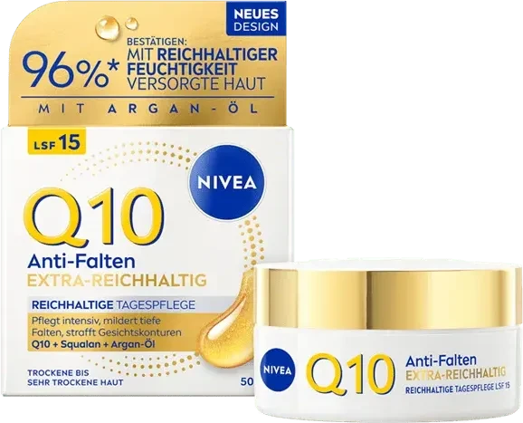 Nivea Q10 Anti-Falten Extra Reichhaltige Tagespflege LSF15, 50ml