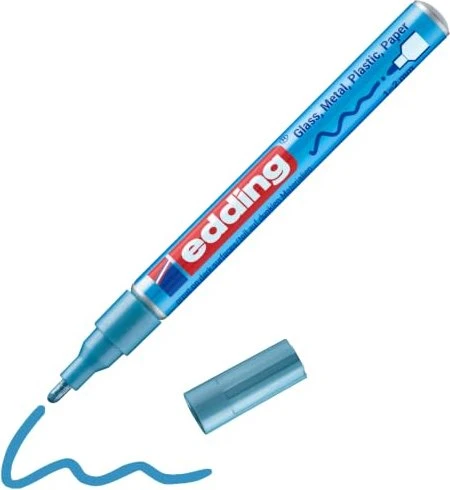 edding 751 Glanzlackmarker blau metallic