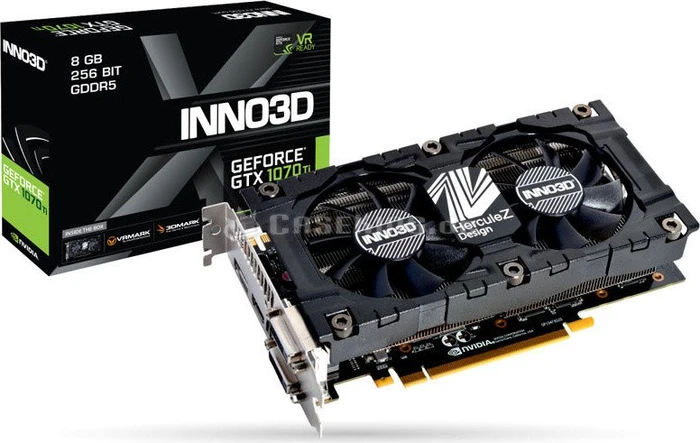 INNO3D GeForce GTX 1070 Ti X2 V2, 8GB GDDR5, 2x DVI, HDMI, DP