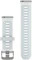 Garmin Schnellwechsel Ersatzarmband 20mm Silikon translucent whitestone/cloud blue with silver hardware Vorschaubild