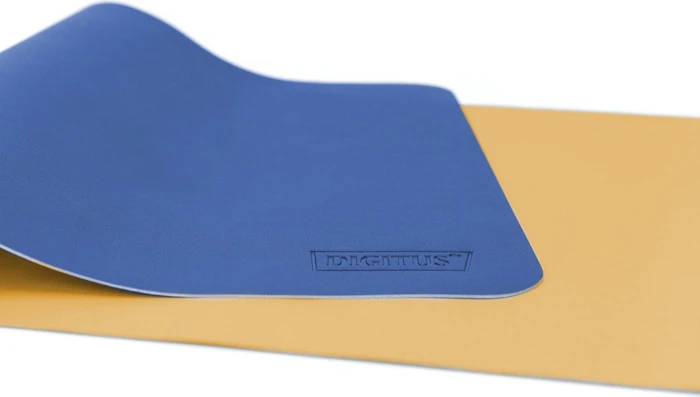 Digitus Schreibtischunterlage Mauspad, 900x430mm, blau/hellbraun