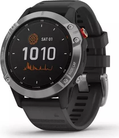 Garmin Fenix 6S Solar silber/schwarz