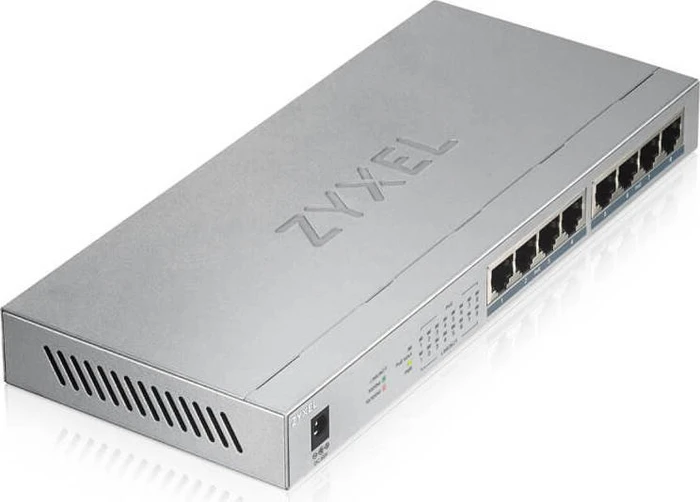 Zyxel GS1000 Desktop Gigabit Switch, 8x RJ-45, 60W PoE+