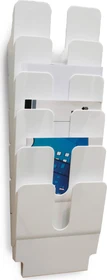Durable Flexiplus 6 Prospekthalter, 6 Fächer, A4, weiß