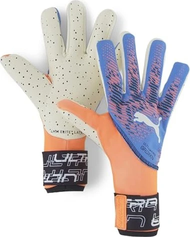 Puma Ultra Ultimate 1 Negativ Cut Torwarthandschuhe ultra orange/blue glimmer
