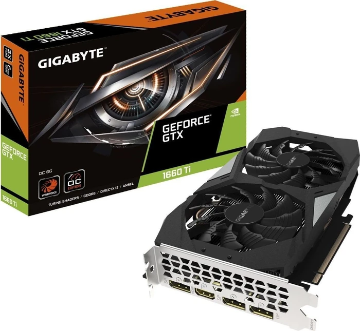 GIGABYTE GeForce GTX 1660 Ti OC 6G, 6GB GDDR6, HDMI, 3x DP