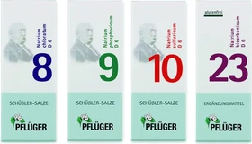 Pflüger Schüßler-Salze 8-10 + 23 Säure-Basen-Balance Set, 4-tlg.