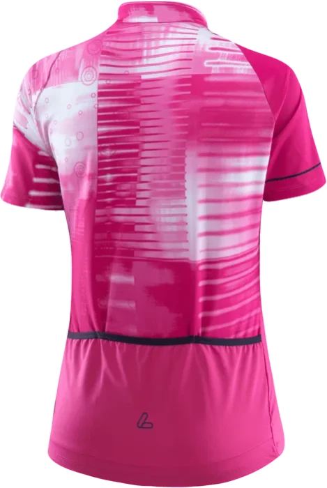 Löffler Spela Mid Half-Zip Trikot kurzarm magenta (Damen)