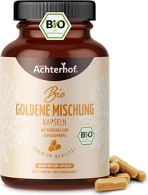 Vom Achterhof Goldene Mischung ohne Piperin Kapseln, 120 Stück