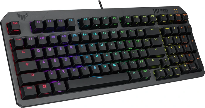 ASUS TUF Gaming K3 Gen II, LEDs RGB, TUF Optical-Mech RED Linear, USB, ES