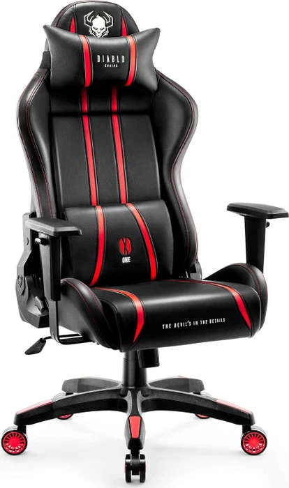 Diablo Chairs X-One 2.0 Normal Gamingstuhl, schwarz/rot
