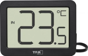 TFA Dostmann Innen-Außen-Thermometer schwarz, digital