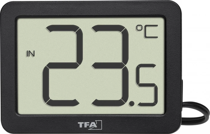 TFA Dostmann Innen-Außen-Thermometer schwarz, digital