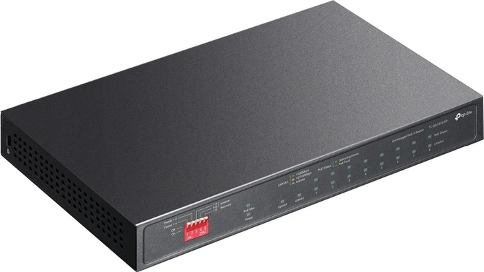 TP-Link TL-SG1210P Desktop Gigabit Switch, 9x RJ-45, 1x SFP, 123W PoE++