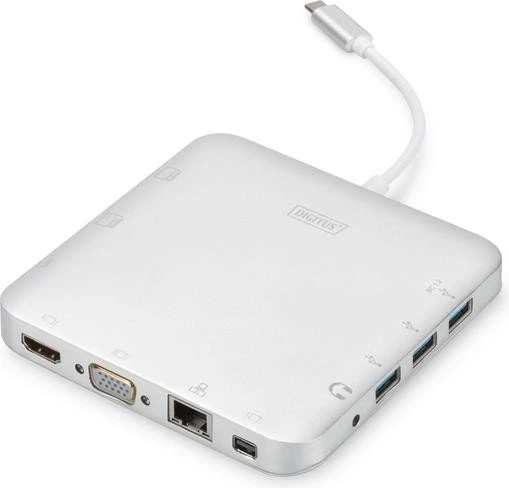 Digitus 12" USB-C-Dockingstation grau