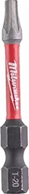 Milwaukee Shockwave Torx Bit 1/4", T20x50mm, 10 Stück