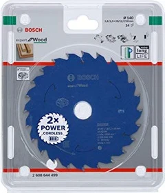 Bosch Professional Expert for Wood Kreissägeblatt 24Z, 140x1.3x20mm, 1 Stück