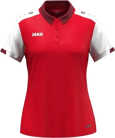 Jako Dynamic Poloshirt kurzarm red/white/dark red (Damen)
