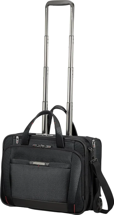 Samsonite Pro-DLX 5, Laptoptasche mit Rollen, 15.6" Notebook-Tasche-Trolley, 46cm, 34.5l, schwarz