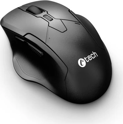 C-Tech WLM-17 Silent Wireless Dual-Mode Ergo Mouse schwarz, USB/Bluetooth