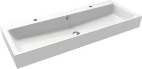 Kaldewei Puro 3168 Aufsatz-Doppelwaschtisch 120x46x12cm, Perl-Effekt, alpinweiß