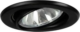 Brumberg GX5.3 Stahl Einbauleuchte rund schwarz