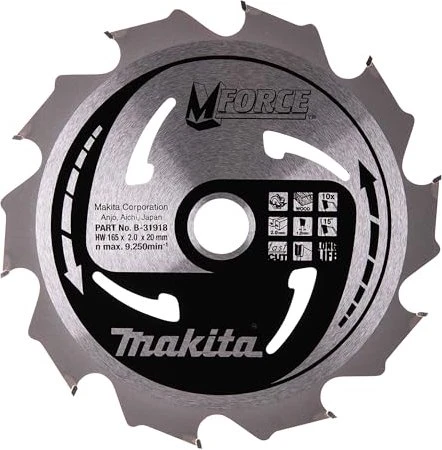 Makita M-Force Kreissägeblatt 10Z, 165x2x20mm, 1 Stück