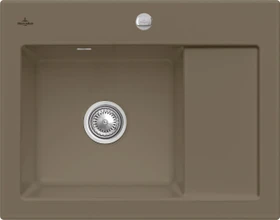 Villeroy & Boch Subway 45 Compact Einbau Becken links mit Ablauffernbedienung timber