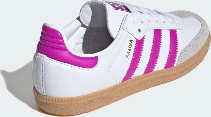 adidas Samba OG cloud white/purple burst/gum (Junior)