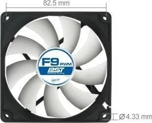 ARCTIC F9 PWM PST, 92mm, 5er-Pack