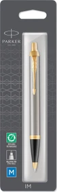 Parker IM Kugelschreiber brushed metal/gold trim, Blister