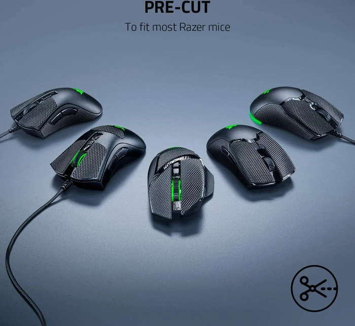 Razer Mouse Grip Tape for Razer DeathAdder V2 Mini, Mouse Grip Tape, schwarz