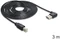 DeLOCK EASY-USB 2.0 Kabel, USB-A 90° horizontal gewinkelt [Stecker] auf USB-B [Stecker], 3m Vorschaubild
