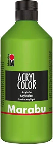 Marabu Acryl Color Acrylfarbe, blattgrün, 500ml