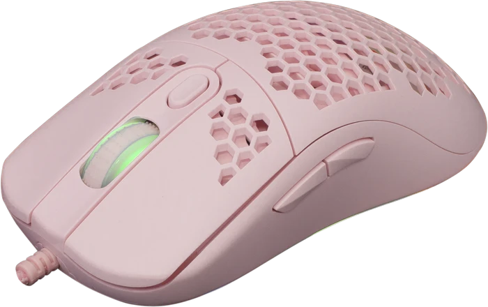 White Shark Galahad Pink Gaming Mouse, rosa, USB