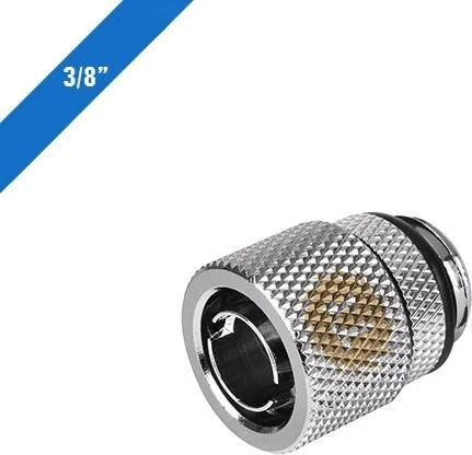 Thermaltake Pacific Fitting G1/4" für 3/8" x 1/2" Schlauch, verchromt