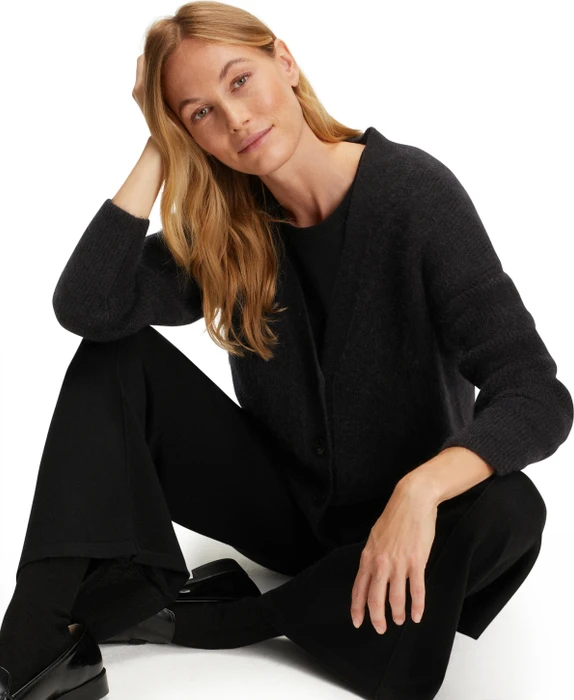 Falke Basic Apparel Cardigan Strickjacke schwarz (Damen)