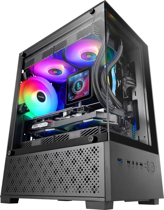 Mars Gaming MC-SE2 Black, Glasfenster