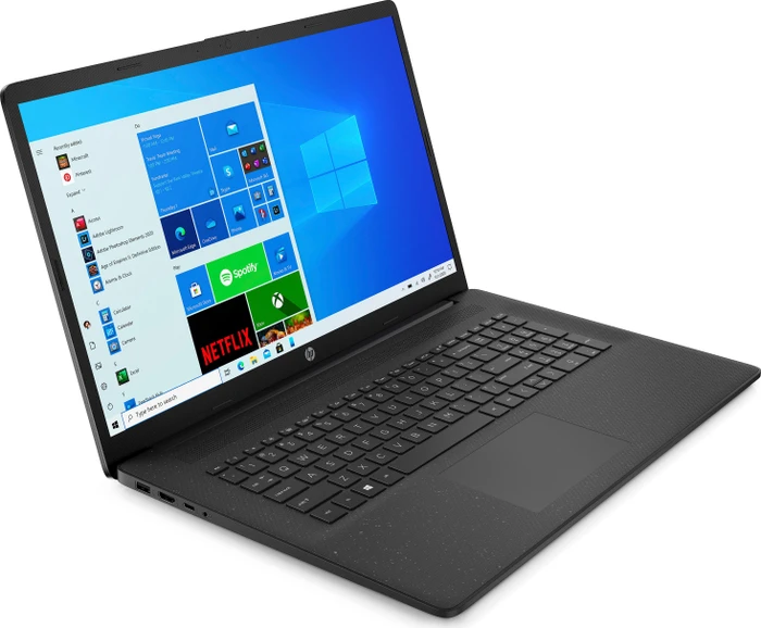HP Laptop 17-cn0136ng, Jet Black, Celeron N4500, 8GB RAM, 256GB SSD, DE