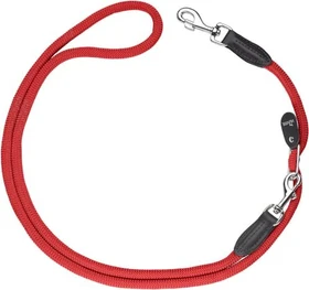 Hunter Freestyle Vario-Leine für Hunde, robust, wetterfest, 1.0x260cm, 2.6m, rot