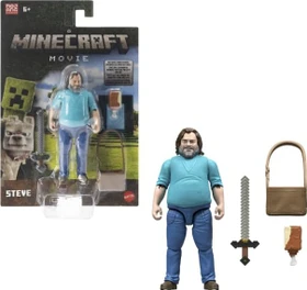 Mattel Minecraft - Film Steve Actionfigur und Zubehör
