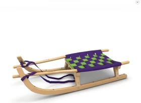 Kathrein Zweisitzer Touren Rennrodel violett/neon grün