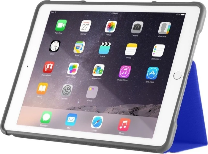 STM Dux blau/transparent, iPad Air 2