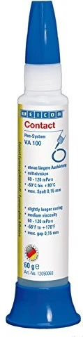 Weicon Contact VA 100 Cyanacrylat, mittelviskoser Klebstoff mit langsamer Aushärtung, 60g