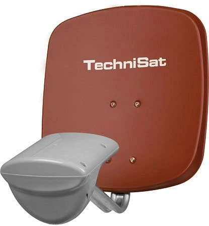 TechniSat Multytenne Twin, rot (mit Empfangssystem, Zwei-Teilnehmer)