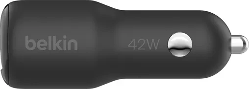 Belkin BoostCharge Kfz-Ladegerät mit zwei Anschlüssen (42W) schwarz