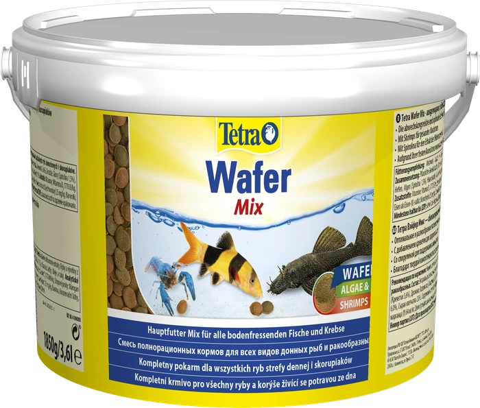 Tetra Wafer Mix Hauptfutter für Bodenfische und Krebse, 1.85kg, 3.60l