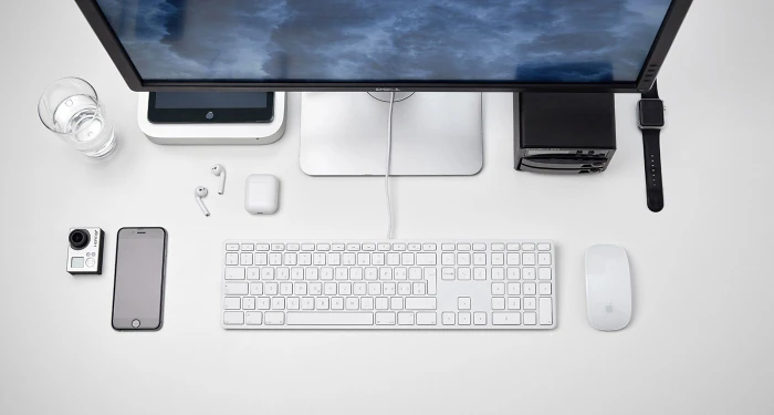 LMP Tastatur mit Zahlenblock für Mac, silber, USB, DE
