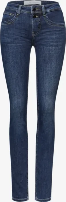 Street One Studio Casual Slim Jeans dark indigo blue washed (Damen)